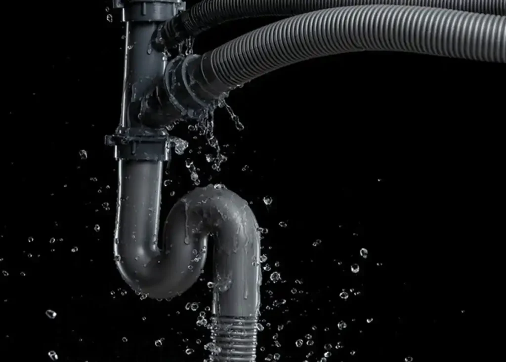 Emergency repair of burst water pipe by licensed plumber